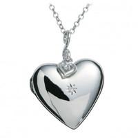 Hot Diamonds Necklace Just Add Love Starry Heart Silver