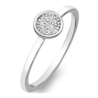 Hot Diamonds Ring Silver Circle D