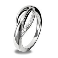 Hot Diamonds Ring Simply Sparkle Wing Silver D