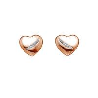 Hot Diamonds Earrings Heart Rose Gold