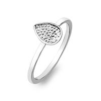 Hot Diamonds Ring Silver Stargazer Teardrop D