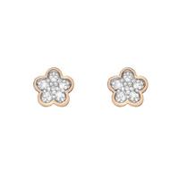 Hot Diamonds Earrings Stargazer Flower Rose Gold