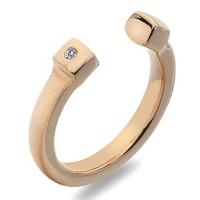 hot diamonds ring lucky rose gold