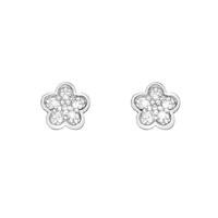 Hot Diamonds Earrings Stargazer Flower studs Silver