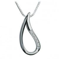 hot diamonds necklace simply sparkle glitter silver