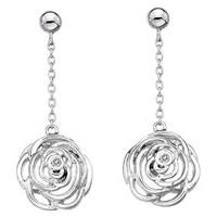 hot diamonds earrings eternal rose long drop