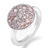 hot diamonds ring bouquet champagne silver