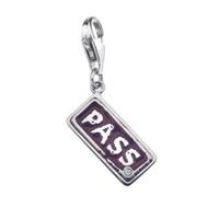 hot diamonds charm moments pass silver d