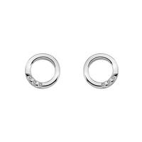 Hot Diamonds Earrings Halo Circle Silver