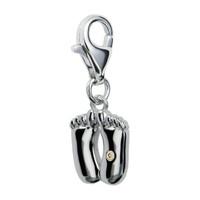 Hot Diamonds Charm Baby Feet Silver