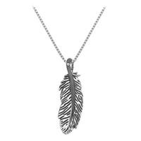 Hot Diamonds Necklace Feather Silver And Diamond