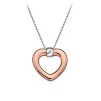 Hot Diamonds Pendant Bonded Heart Rose Gold