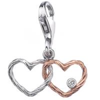 Hot Diamonds Diamond Life Silver And RGP Tied Knot Charm DT233