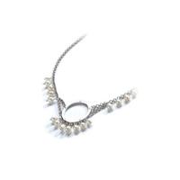 hot diamonds silver diamond freshwater pearl hoop necklet wdn01