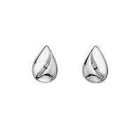 Hot Diamonds Shooting Stars Silver Diamond Teardrop Stud Earrings DE324