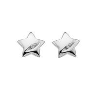 Hot Diamonds Shooting Stars Silver Diamond Star Stud Earrings DE323