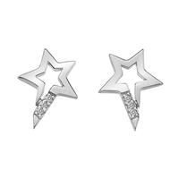 Hot Diamonds Micro Silver Diamond Star Stud Earrings DE333