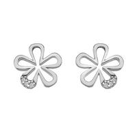 Hot Diamonds Micro Silver Diamond Flower Stud Earrings DE337