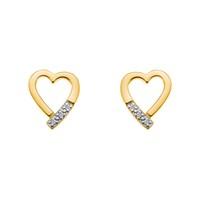 Hot Diamonds Memories Diamond Open Heart Earrings DE401