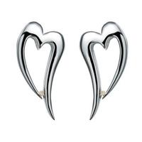 Hot Diamonds Just Add Love Silver Earrings DE100