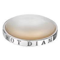 hot diamonds emozioni silver plated white mother of pearl 33mm coin ec ...
