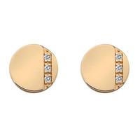 Hot Diamonds Rose Gold Plated Diamond Silhouette Earrings DE446