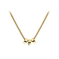 Hot Diamonds Gold Plated Diamond Trio Ring Necklet DP553