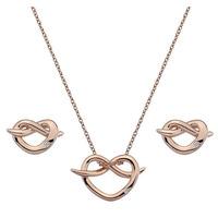 Hot Diamonds Rose Gold Plated Infinity Heart Gift Set SS113