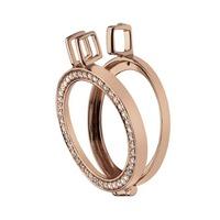 Hot Diamonds Emozioni Rose Gold Plated Crystal Diamond Reverse 33mm Coin Keeper DP557