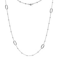 Hot Diamonds Orbit Silver Oval Necklet DN102