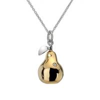 Hot Diamonds Love Bites Pear Gold Plated Pendant DP330