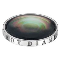 Hot Diamonds Emozioni Silver Plated Black Mother of Pearl 33mm Coin EC021