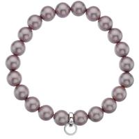 Hot Diamonds Pink Simulated Pearl Charm Bracelet - Medium DL257