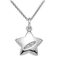 Hot Diamonds Shooting Stars Silver Diamond Star Pendant Necklace DP400