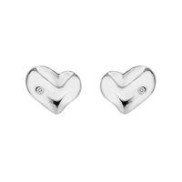 Hot Diamonds Lunar Diamond Heart Studs DE424