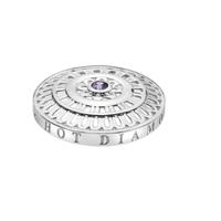 Hot Diamonds Emozioni Silver Plated Roman Purple Cubic Zirconia 33mm Coin EC108