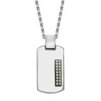 Hoxton London Silver Dog Tag Necklace