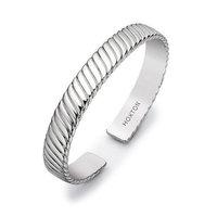 Hoxton London Silver Twist Bangle