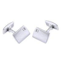 hoxton london silver diamond set cufflinks