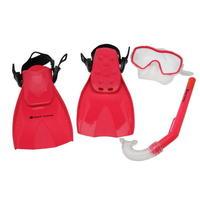 Hot Tuna Childrens Snorkel Fin and Mask Set