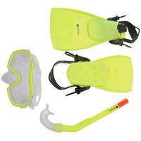 Hot Tuna Childrens Snorkel Fin and Mask Set