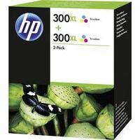 HP Ink 300XL 2-pack Tri-color Original Pack of 2 Cyan, Magenta, Yellow D8J44AE