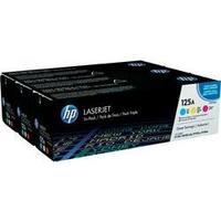 hp toner cartridge combo pack 125a cf373am original cyan magenta yello ...