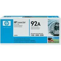 hp toner cartridge 92a c4092a original black 2500 pages