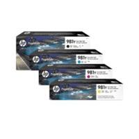 HP 981Y (L0R013A/14A/15A/16A) Original Page Wide Extra High Capacity Black and Colour Ink Cartridge Pack