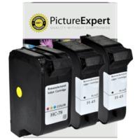 HP 45 / 78 ( 51645ae / C6578ae ) Compatible Black x2 & Colour x1 Ink Cartridge 3 Pack