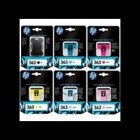 HP 363 Original B/C/M/Y/LC/LM Ink Cartridge 6 Pack