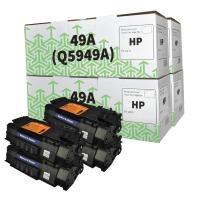 HP 49A ( Q5949A ) Compatible Black Toner Cartridge Quad Pack