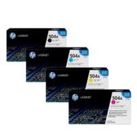 HP 504A (CE250 / CE251 / CE253 / CE252) Original Black and Colour Toner Cartridge Pack *£50 Cashback*