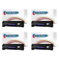 HP 85A ( CE285A ) Compatible Black Toner Cartridge Quad Pack